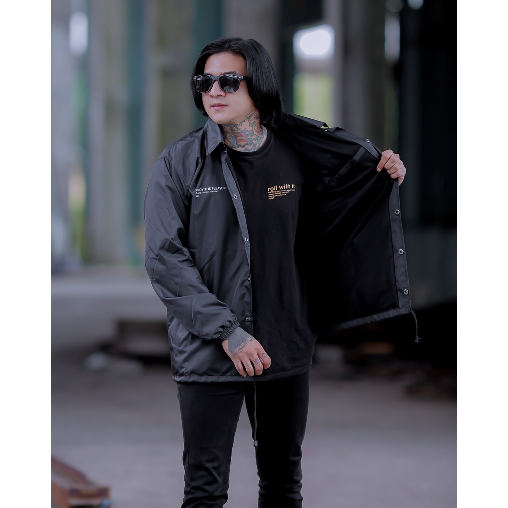 Jaket Pria Coach Insurrection ASH Black | jaket coach pria | jaket pria parasut | jaket pria distro | jaket pria terbaru