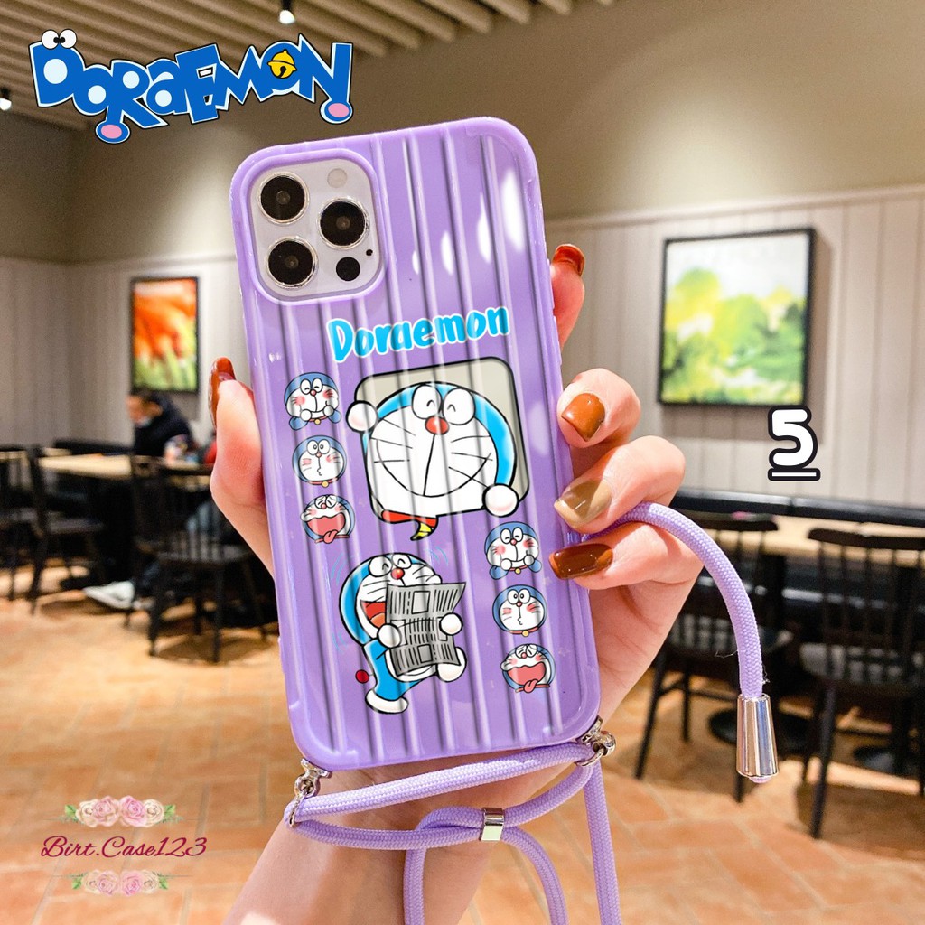 Softcase Koper Slingcase Lanyard DORAEMON Realme C1 C2 C3 2 3 5 6 7 7i C17 U1 Pro BC3253