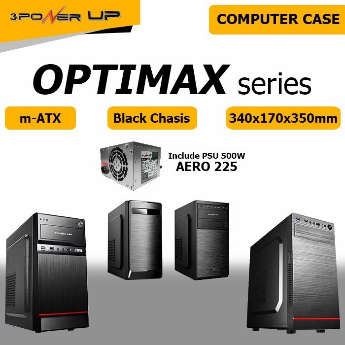 CASING POWER UP OPTIMAX / AEROMAX SERIES PLUS PSU 500WATT