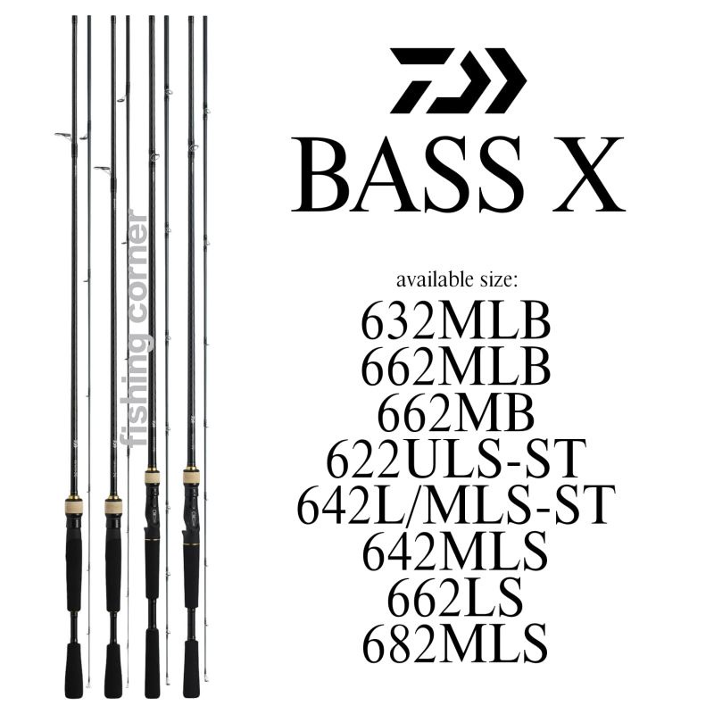 Joran Stik Pancing New Daiwa Bass X. Spining/BC