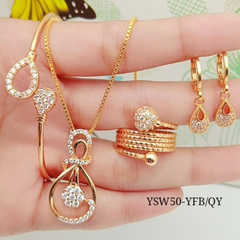 set perhiasan xuping lapis emas terlaris