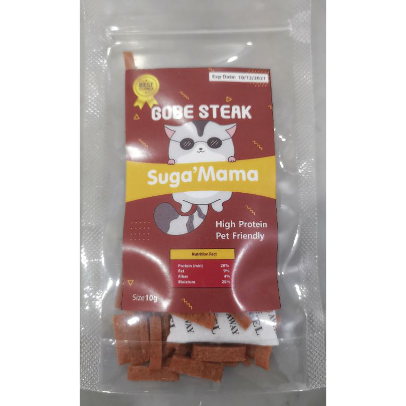 Gobe Steak 10g Snack Sugar Glider Import Thailand High Quality Pet Friendly