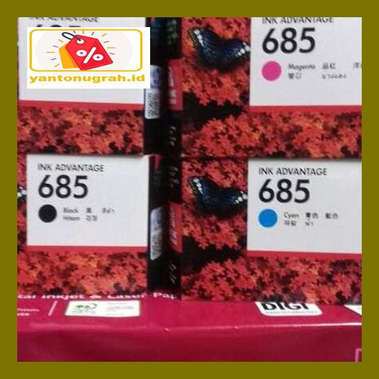 

Pt740Dpp Tinta Hp 685 Black Cyan Magenta Yellow (Satu Set) Ink Advantage Pt0P8D6M