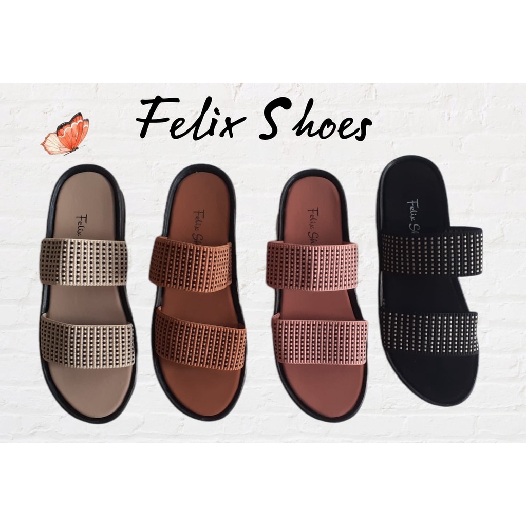 SELOP WEDGES KEKINIAN TRENDY WEDGES NYAMAN DI PAKAI ANTI SLIP SANDAL KE PESTA WEDGES CASUAL FX-001