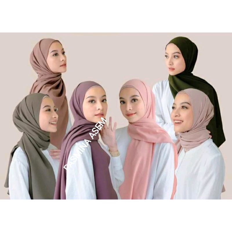 PASHMINA INNER 2IN1 TERMURAH DIAMOND CREP