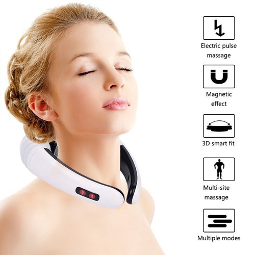 Alat Terapi Pijat Leher Elektrik Neck Massager Memperlancar Sirkulasi Peredaran Darah Untuk pegal