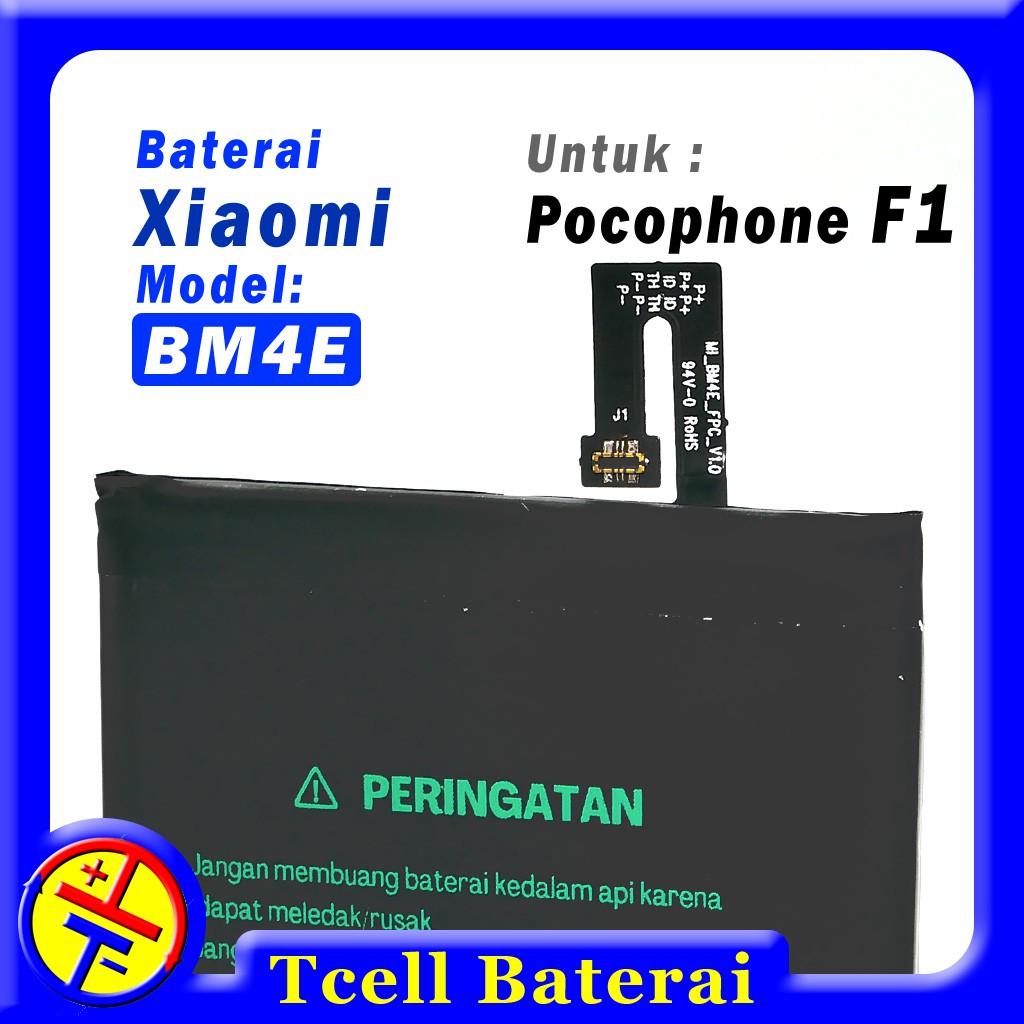 Baterai Xiaomi Pocophone F1 BM4E Rakkipanda batre BM-4E Poco F1 batere original