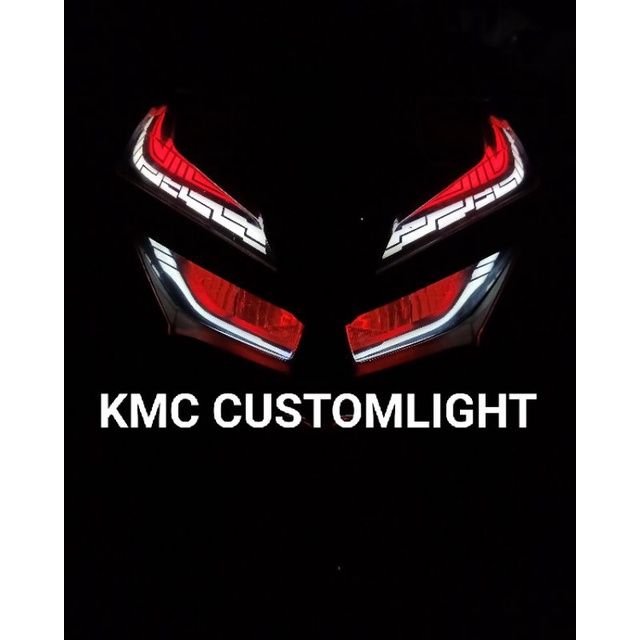 headlamp/lampu depan custom Vario new 125/150  1set tinggal pasang