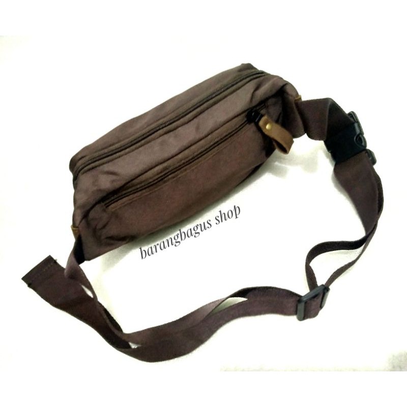 Tas pinggang waistbag Original pria brand Pusiill bahan cordura (kode 063)