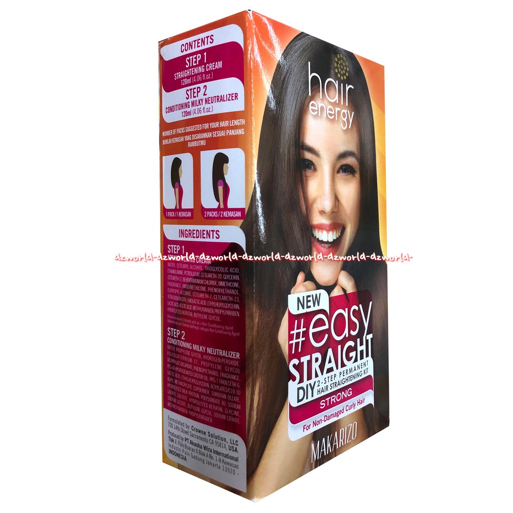 Makarizo Hair Energy New Easy Straight Strong Cat Rambut