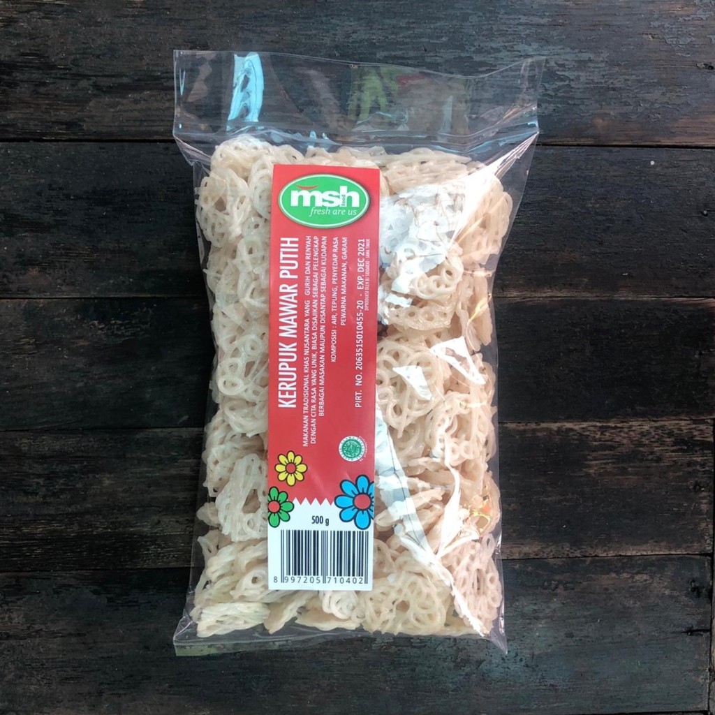 

Premium MSH Kerupuk Mawar Putih 500 g