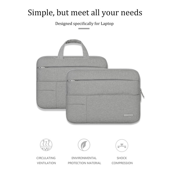 Tas Laptop Softcase Sleeve Case Macbook Air Pro New M1 Waterproof Anti Air (Tahan Air) - 13 14 Inch