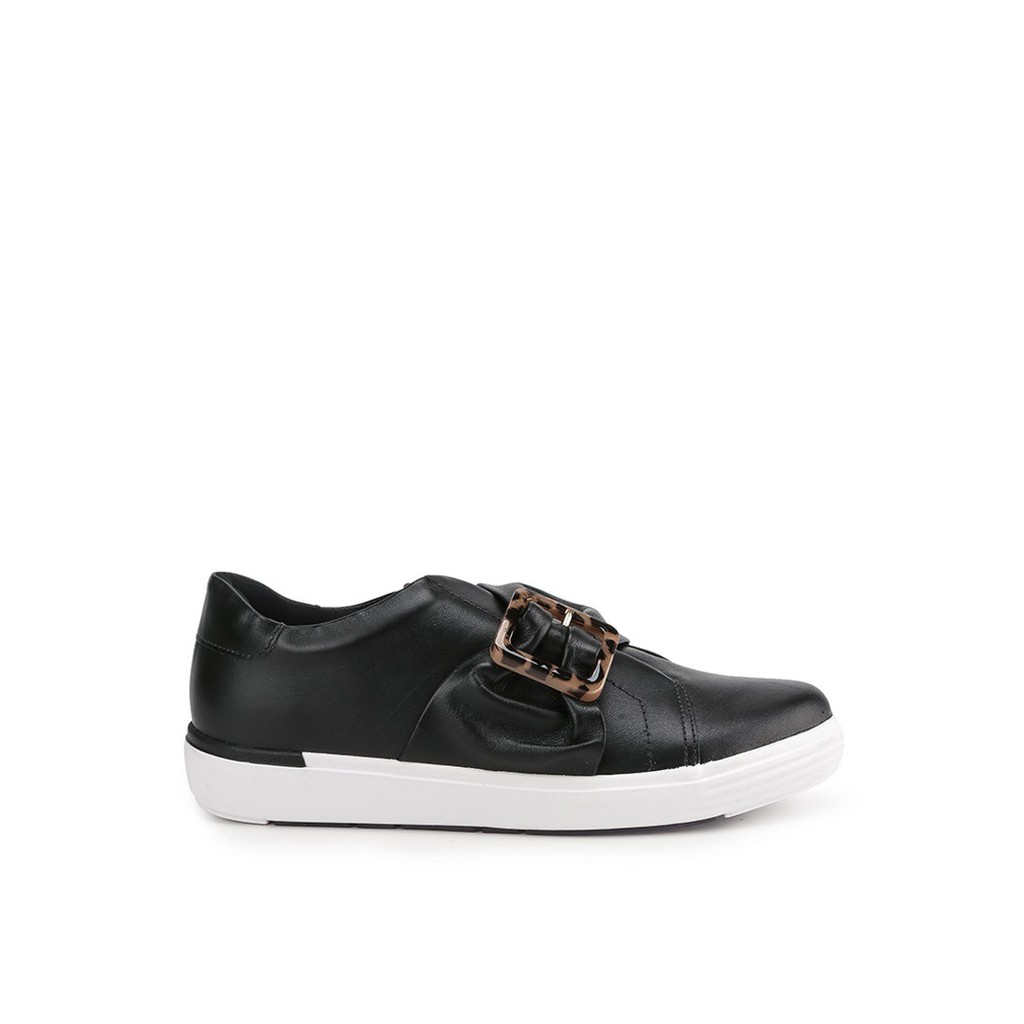 Sepatu Slip On Obermain Wanita Terbaru Original O-sammi Black