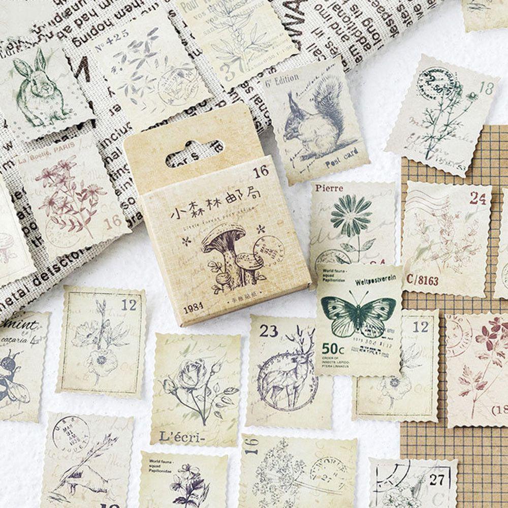 Lanfy Alat Tulis Cap Vintage DIY Kerajinan Scrapbooking Diary Label Tag
