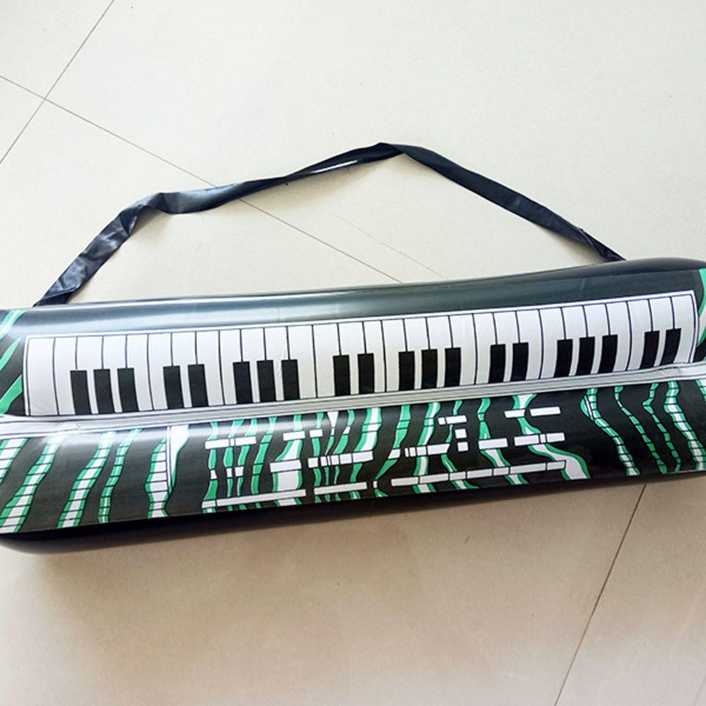 R-flower 2Pcs / Set Mainan Simulasi Piano / Keyboard Elektrik Bahan PVC Untuk Properti Photo Booth / Pesta Anak