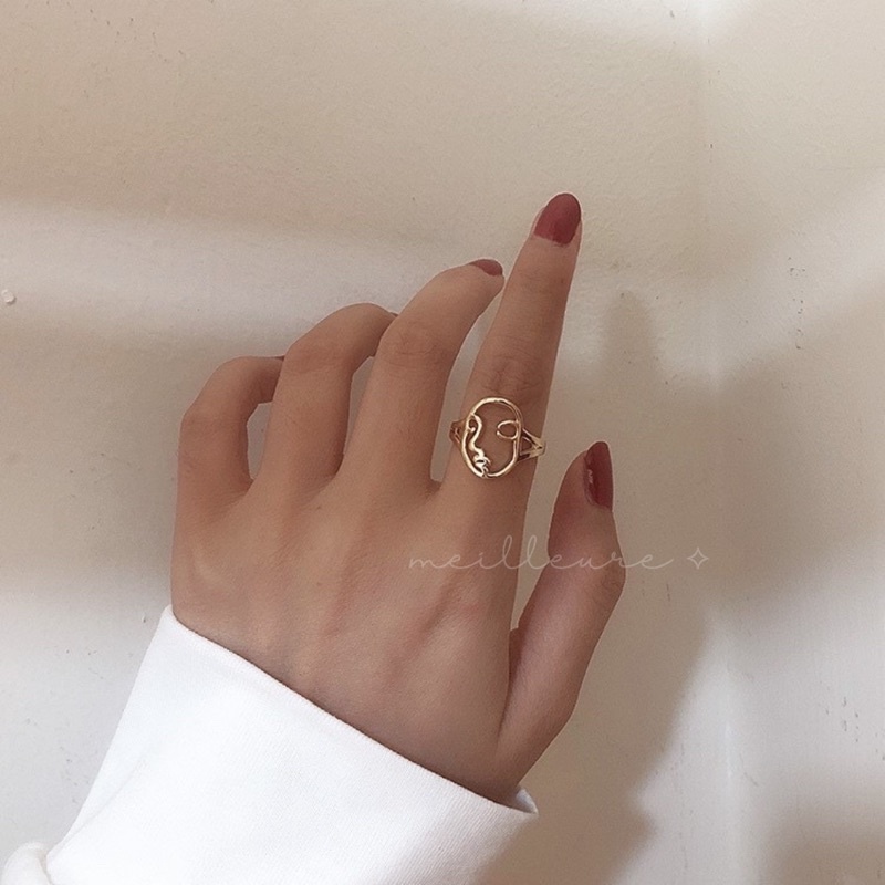 Cincin Wanita Korea Perak Emas Fashion Titanium Xuping Accessories Aksesoris Woman Ring Adjustable S