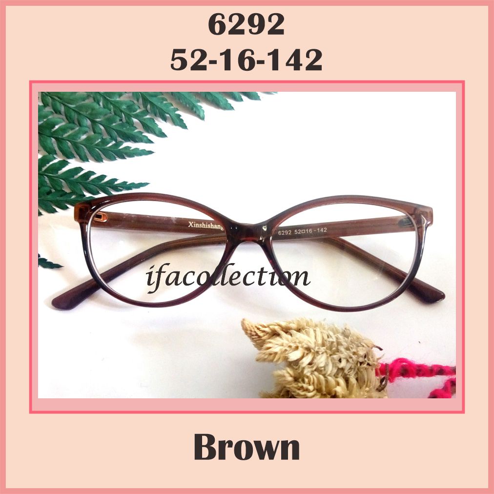 FRAME KACAMATA KUCING CAT EYE MINUS KOREA XINSHISHANG 6292 FREE LENSA ANTI RADIASI