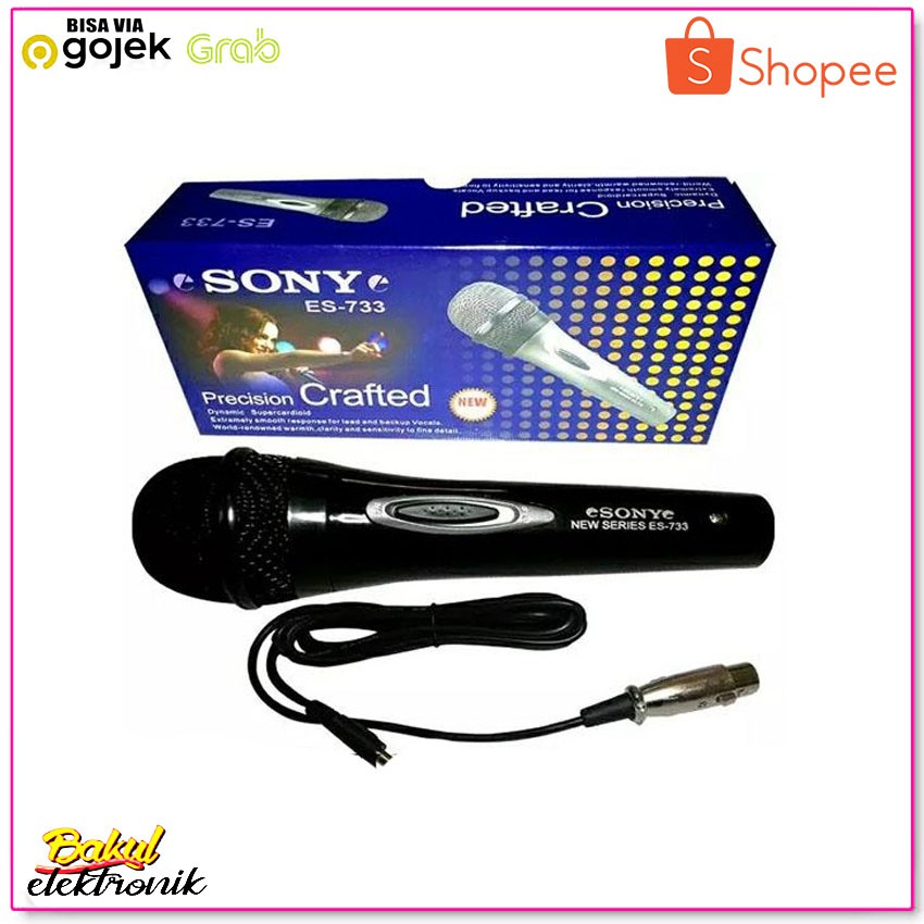 SONY ES-733 Mic Kabel Bersuara KERAS LANTANG MANTAP