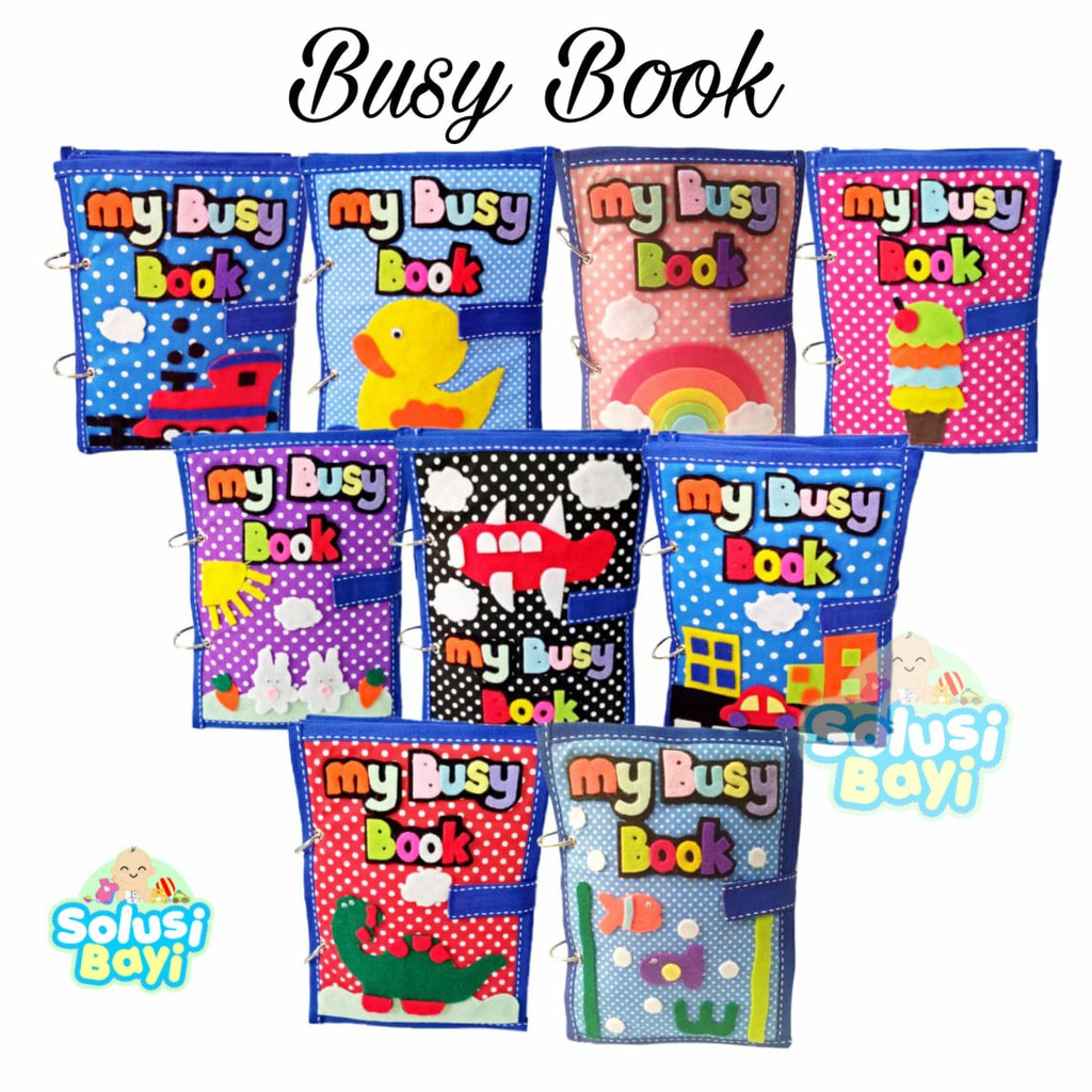  Mainan  Edukasi Anak  My Busy Book untuk 3 5 Tahun  Buku 