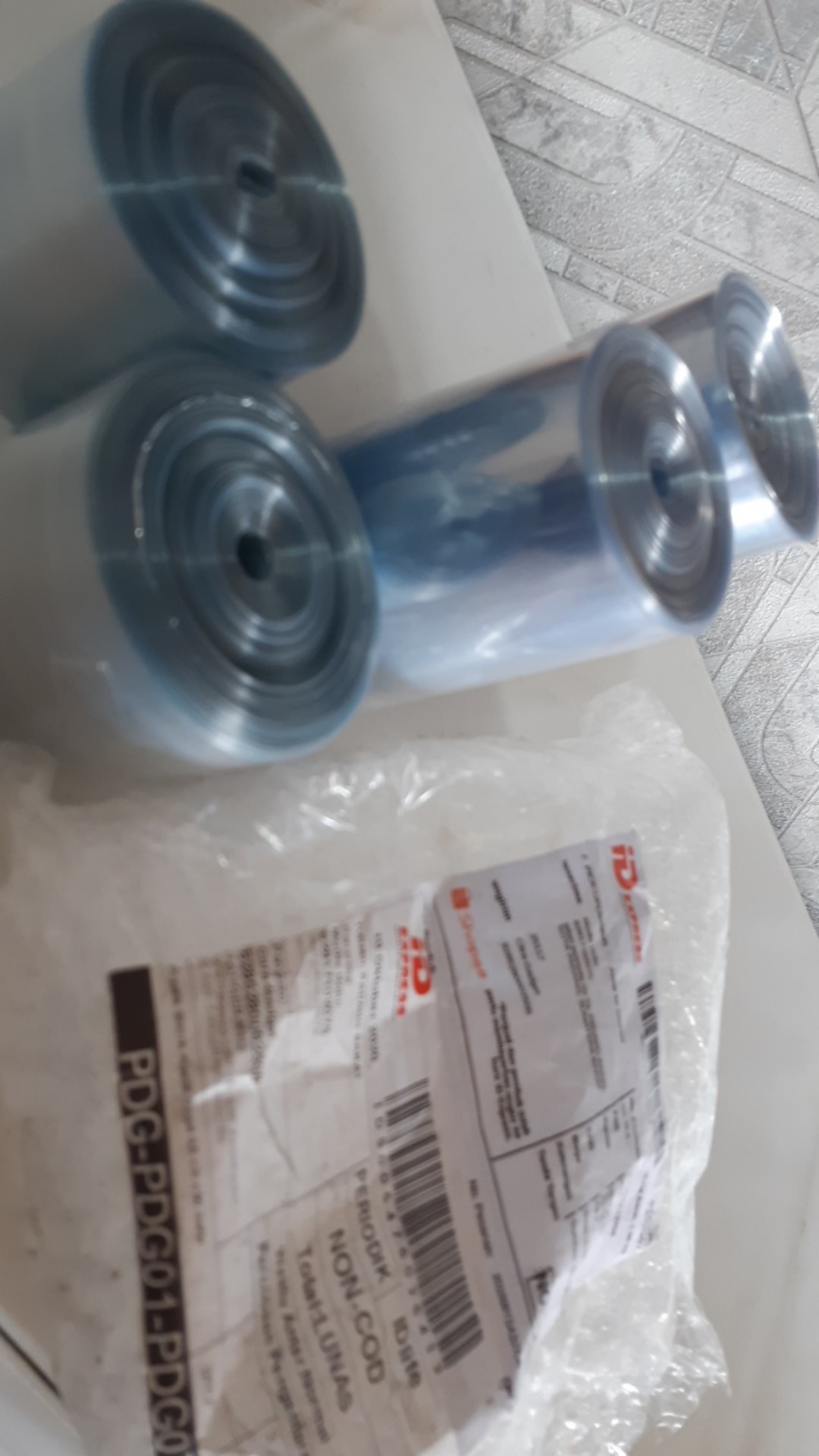 Plastik Shrink Plastik Segel 5,5 Cm X 50 Meter