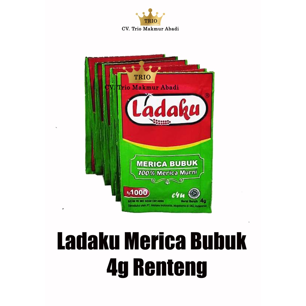 

Ladaku Merica Bubuk 4g Renteng isi 12 sachet