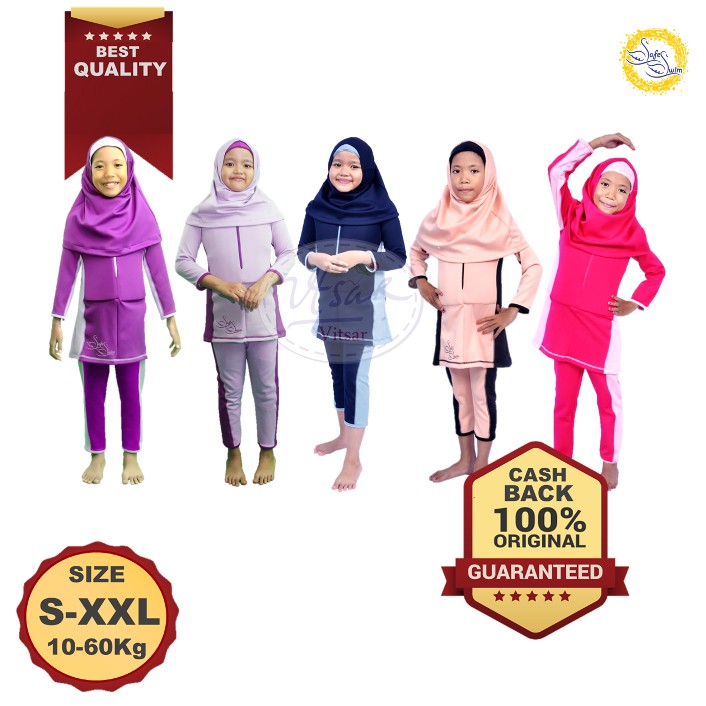 Baju Renang Mengapung Safeswim Anak Muslimah