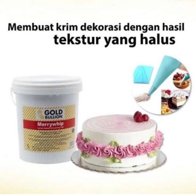 

mentega putih merry whip meriwip gold bullion 250 gram