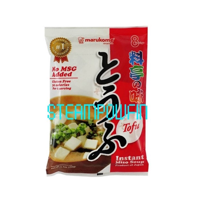 

Da202X6 Japan Marukome Instant Miso Soup 8 Tofu Sup Tahu Miso Jepang Xa20X1