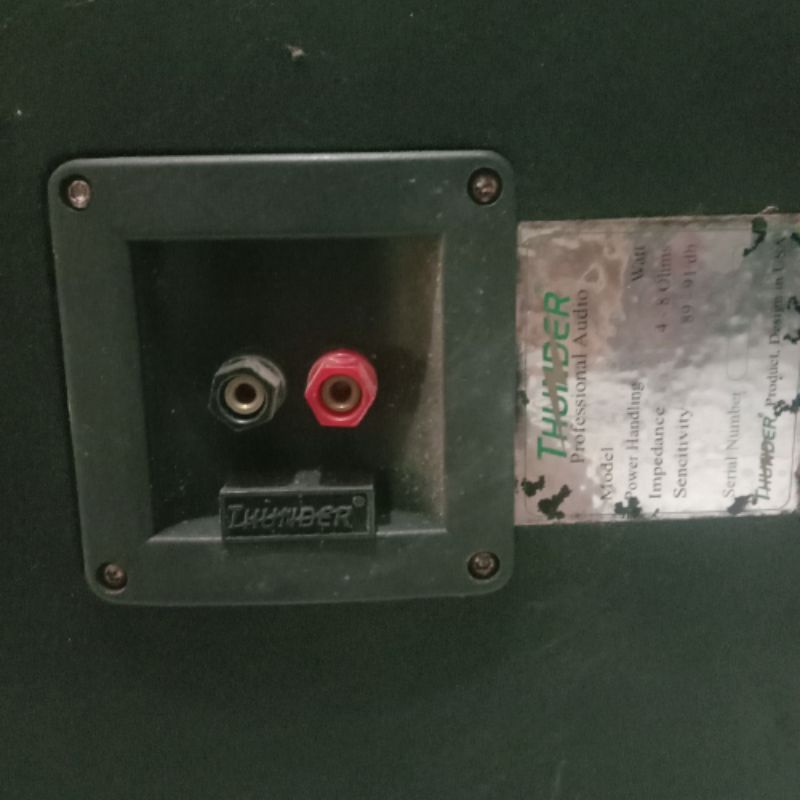 Speaker + bok Thunder 12inch wofer 8ohm (bekas)