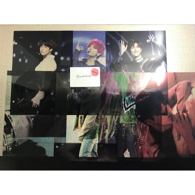 BTS 2018 Memories DVD index photo member photobook