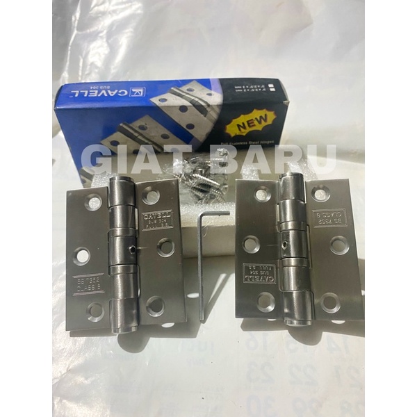 Engsel Pintu Cavell 3” Full Stainless Steel SUS 304