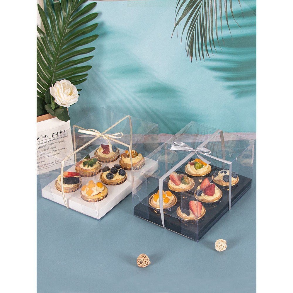 MIN 3 PCS - box mika cupcake isi 6, dus cupcake, mika muffin isi 6, box cupcake