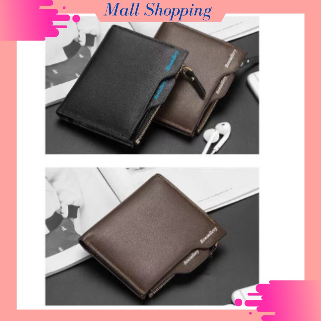 (COD) DOMPET KULIT PU DOMPET LIPAT PRIA MALL SHOPPING