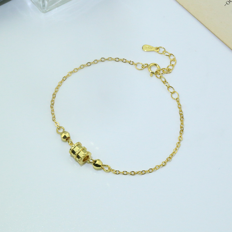 [Ready Stock]925 Silver Small Waist Bracelet Female Rose Gold Ornament