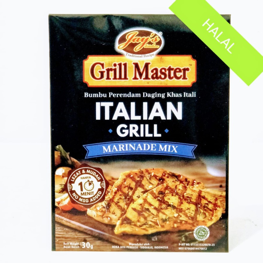 

Jay's Grillmaster Italian Grill / Bumbu Peredam Daging Barbeque