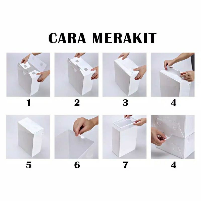 Laci Kotak Sepatu | Wadah Box Tempat Penyimpanan Sandal Plastik Tebal Anti Air | Rak Susun Lipat