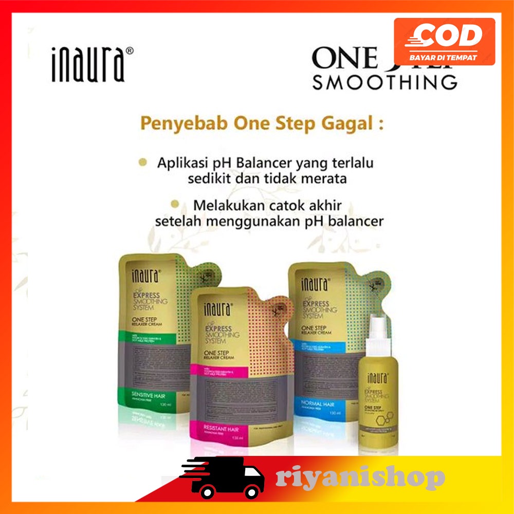 Inaura One Step (Kecil) Express Smoothing 130 gr,pelurusan rambut ,smoothing keratin,bonding,ion,pel