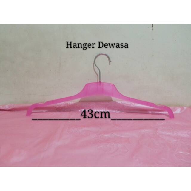 Hanger Dewasa 282 Pink ( HARGA 3PCS )