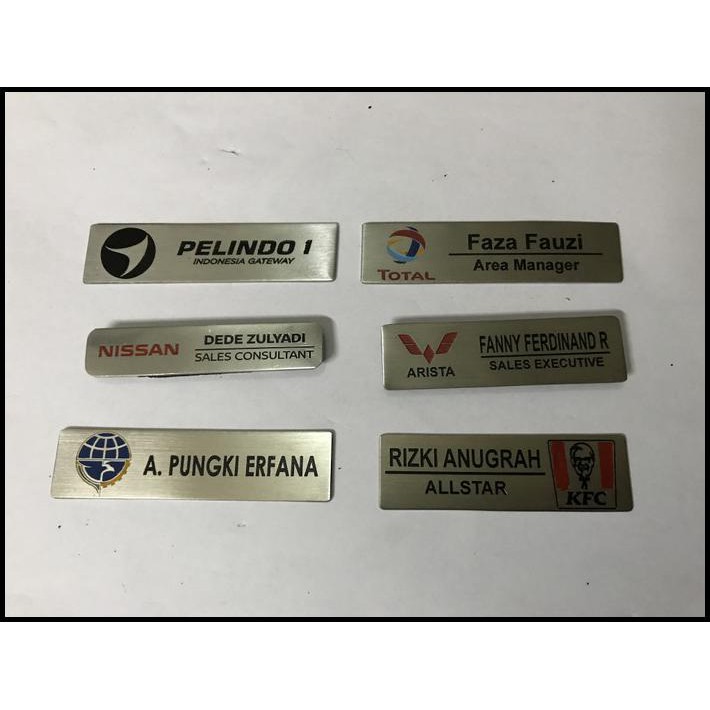 

Name Tag Logam Custom