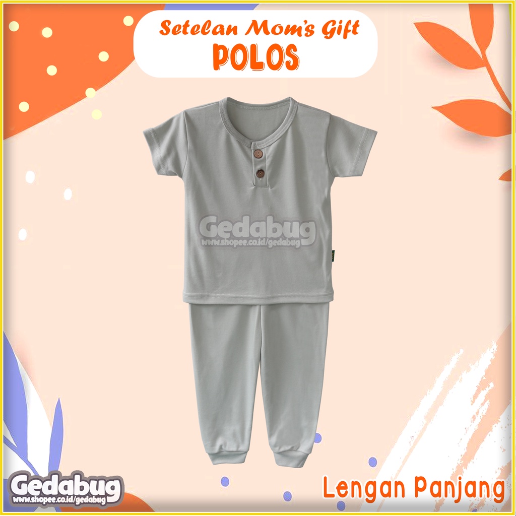 CPR Setelan  Anak Mom's Gift Polos  | Piyama Anak Katun | Unisex  GEDABUG