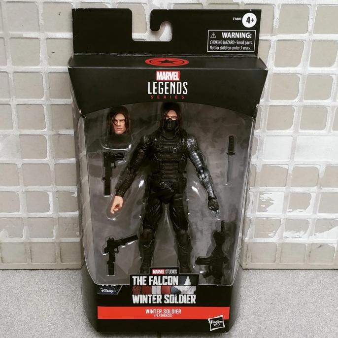 HASBRO MARVEL LEGENDS WINTER SOLDIER FLASHBACK BUCKY BARNES FALCON