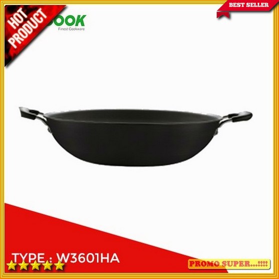 FINCOOK - Wajan Hard Anodized 36 cm ( Black ) Y3052
