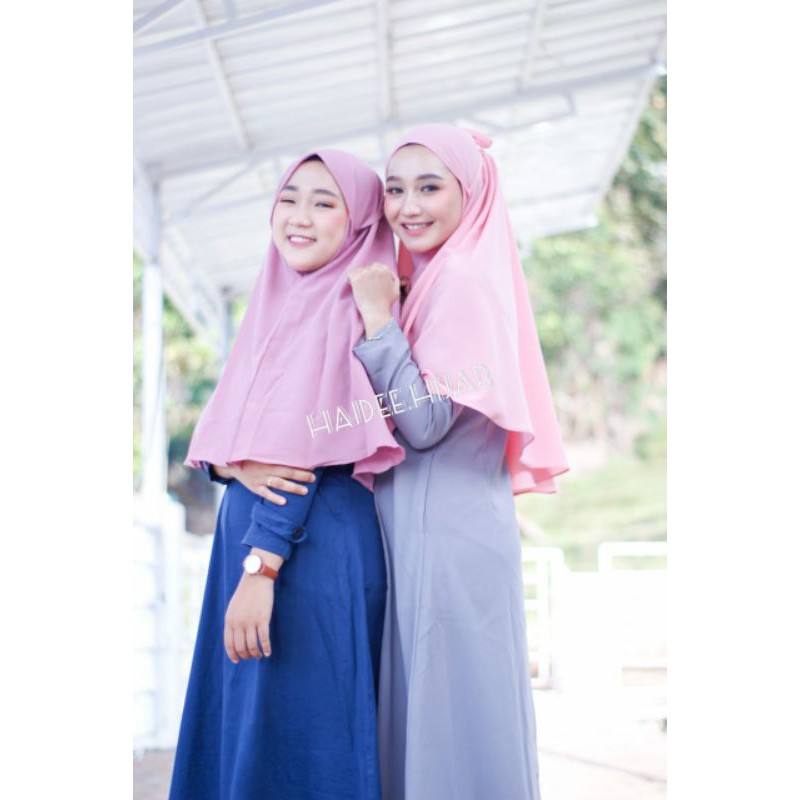 Hijab Bergo Maryam Polos diamond non pet