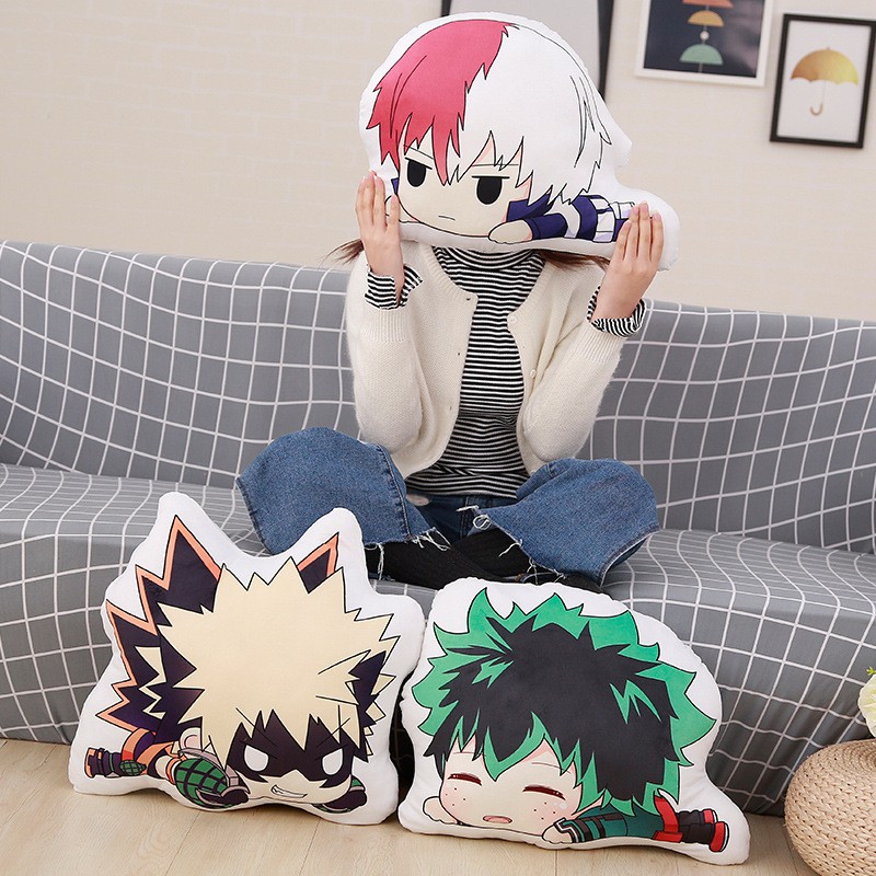 Boneka Anak 1 pc 35 cm de Anime de dibujos animados Bakugou Katsuki Todoroki Shoto Midoriya Izuku