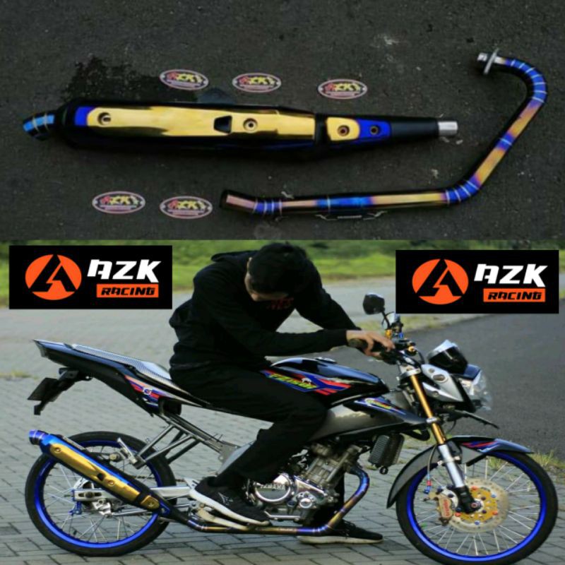 Knalpot Tsukigi Vixion - Knalpot Vixion Twotone