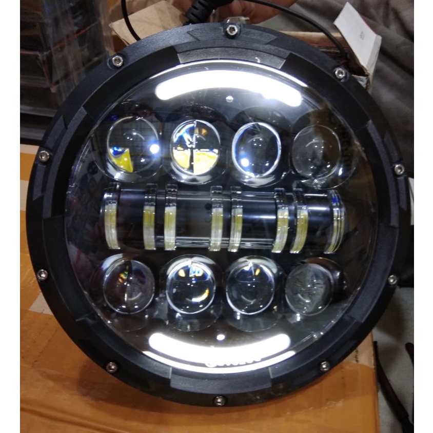 LAMPU DMAKER DAYMAKER 7 INCI COCOK FOR VIXION CB 150 VERZA TIGER MEGAPRO BYSON SCORPIO W 175 XSR 155