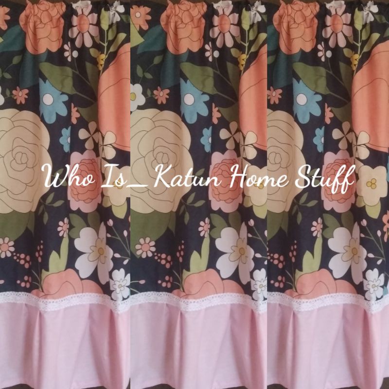 Gorden Kolong Dapur Mici List Pink
