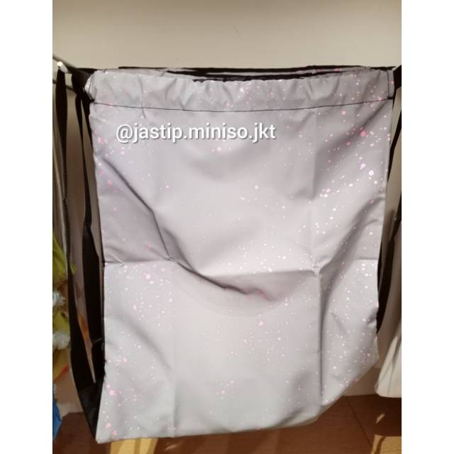MINISO 🆕 - TAS RANSEL SERUT REFLECTIVE (Nyala kalo kena cahaya)