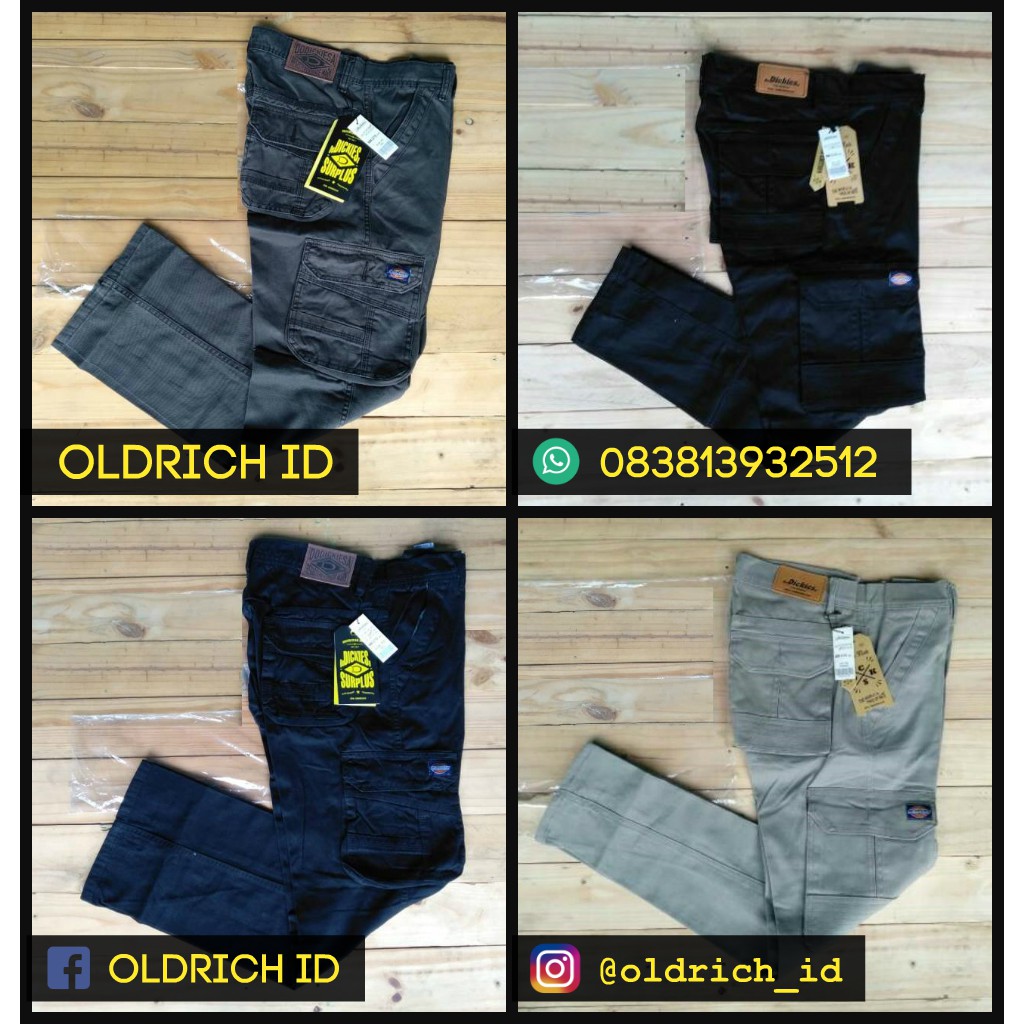 Celana Cargo Panjang Dickies, WatchOut, dll Pria