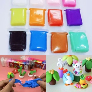 &lt;^ SJA ^&gt;  SLIME  Clay Polymer Mainan Anak (12 pcs) Edukasi SLIME Clay Dough Colour Play Mainan Anak play dough slime Bonus 3pc pemotong